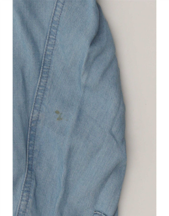 Camisa jeans feminina Chaps UK 20 2XL azul Lyocell