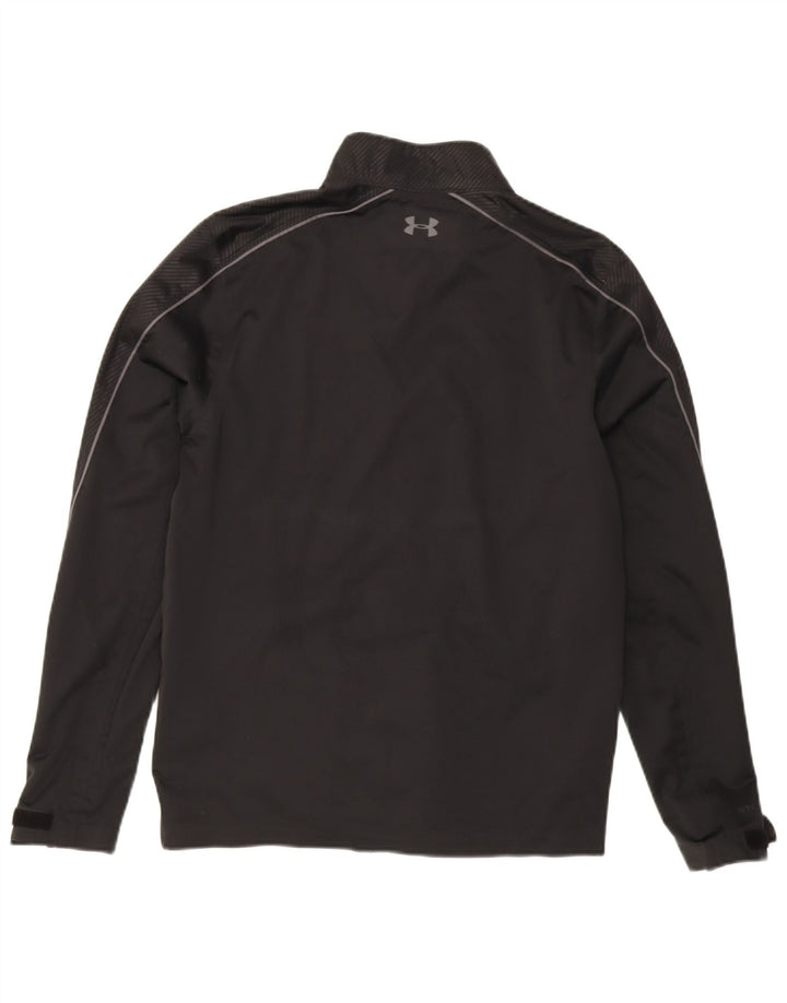 Under Armour Mens Treino Top Jacket Pequeno Poliéster Preto Riscas