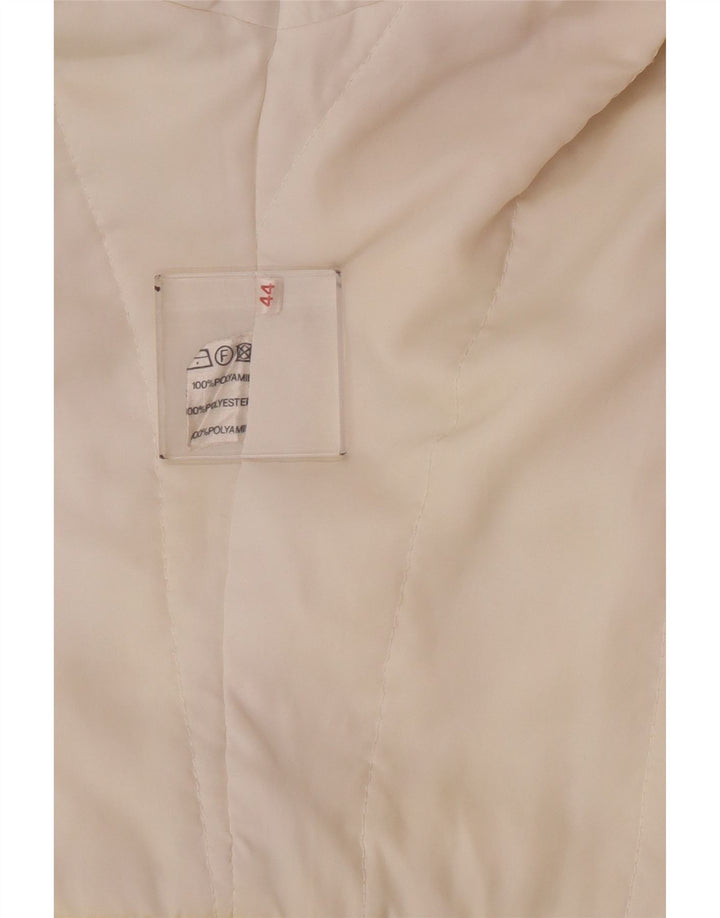 Jaqueta corta-vento oversized feminina vintage EU 44 XL poliamida amarela