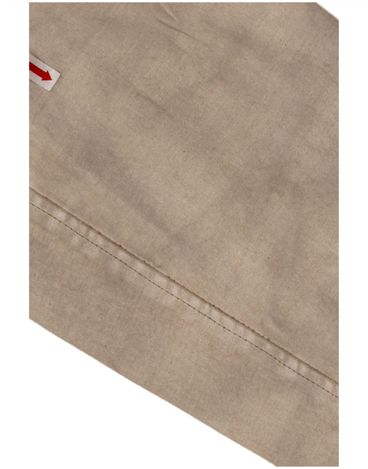 Casaco feminino MURPHY & NYE com peito duplo Reino Unido 14 algodão bege médio