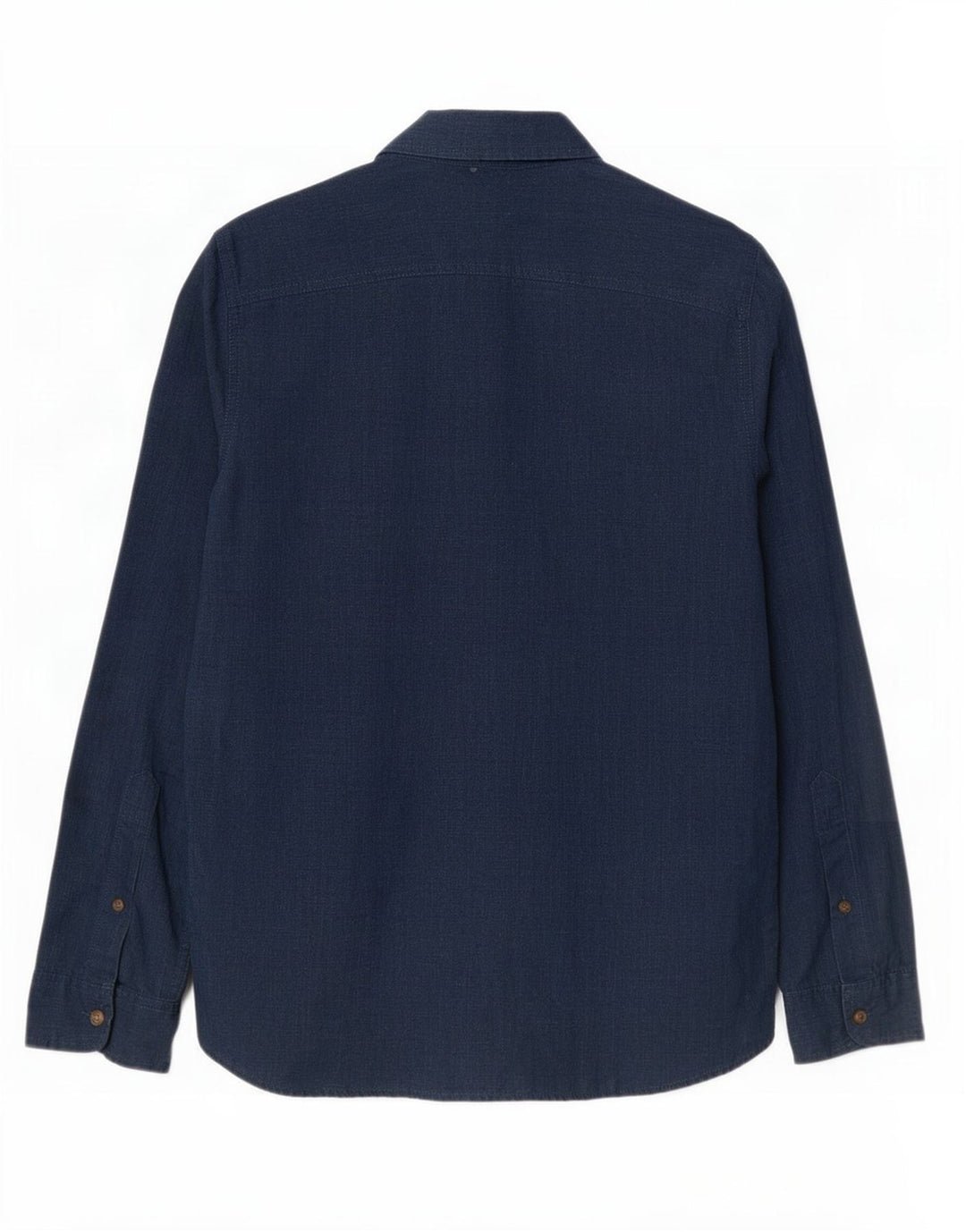 Camisa masculina Hollister pequena algodão azul marinho