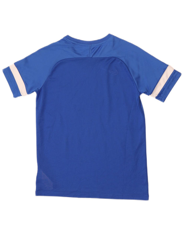 Camiseta Nike Menino Top 13-14 Anos XL Azul Listrado Poliéster Esportivo