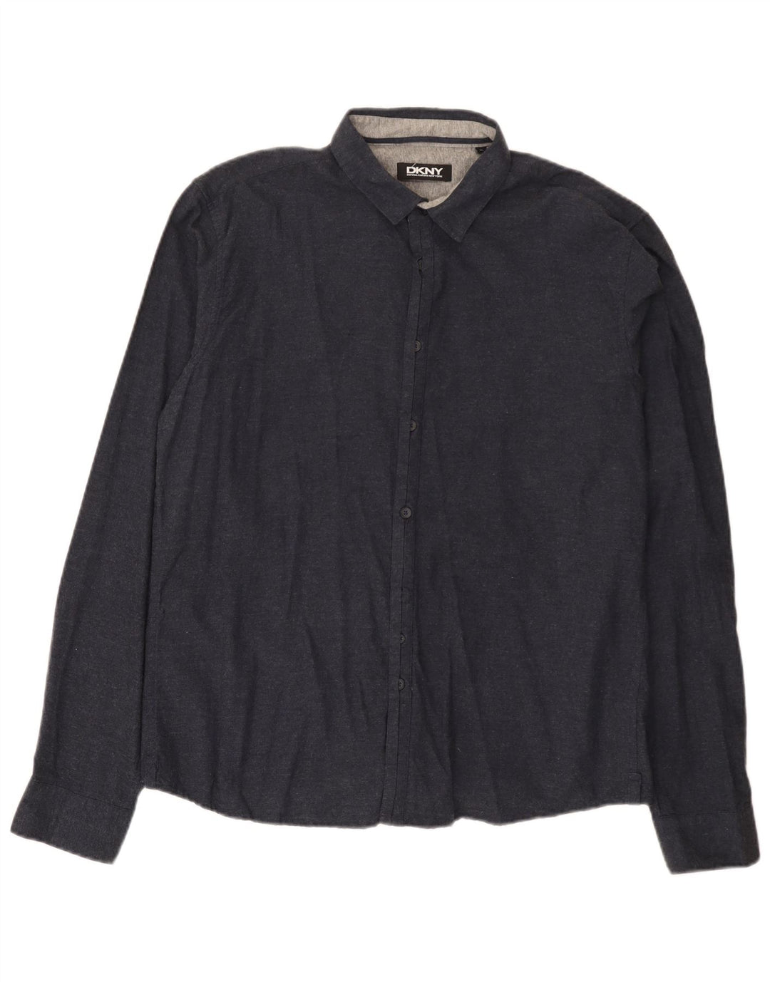 Camisa masculina Dkny XL azul marinho algodão