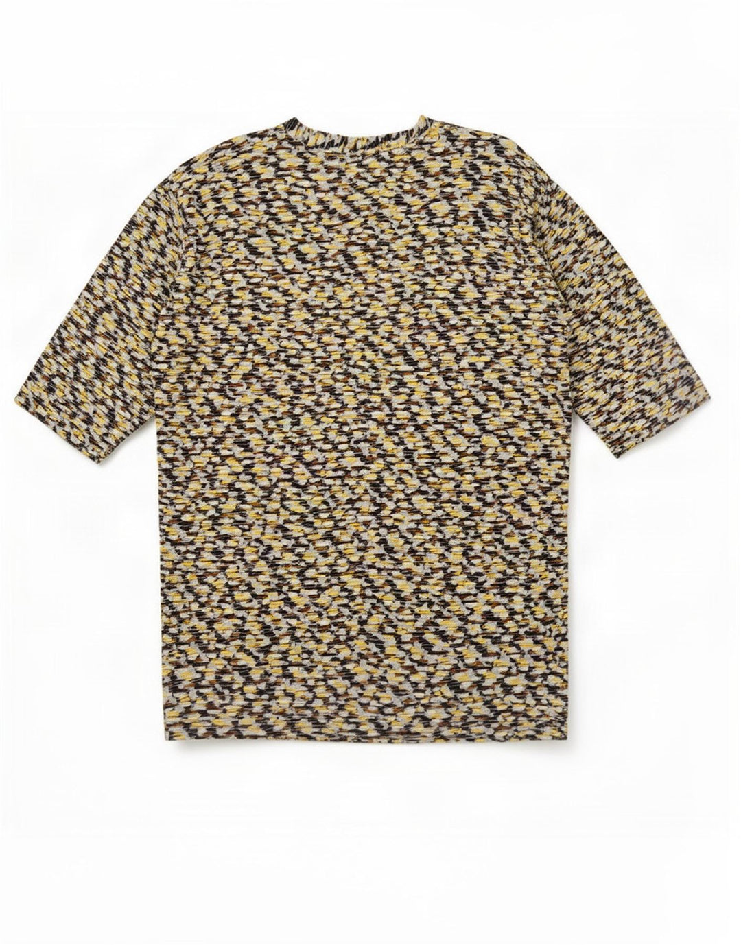 Vestido feminino Zara com manga 3/4 UK 14 médio multicolorido geométrico