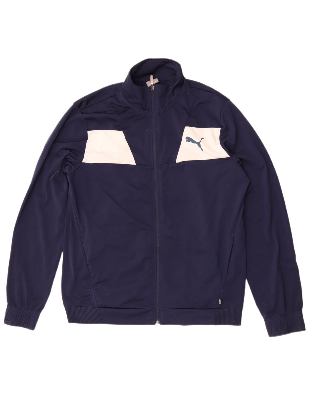 Puma Mens Tracksuit Top Jacket Grande Azul Marinho Colourblock Poliéster