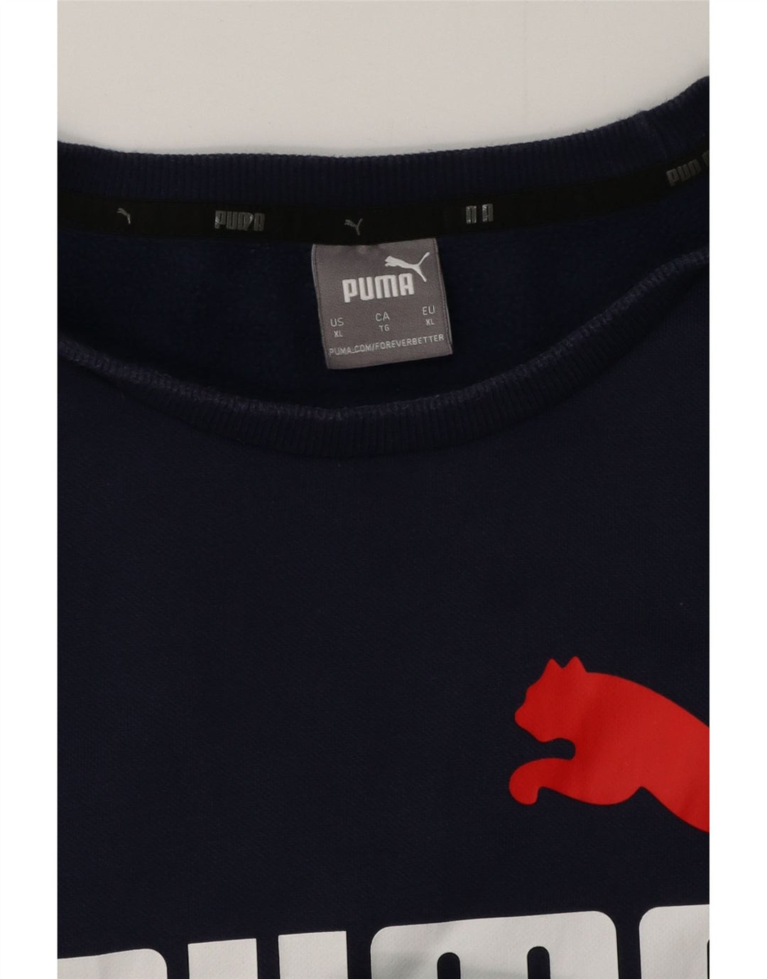 Puma Mens Graphic Moletom Jumper XL Azul Marinho