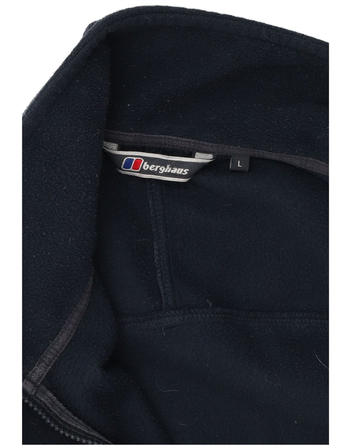 Jaqueta de lã masculina Berghaus UK 40 grande poliéster azul marinho