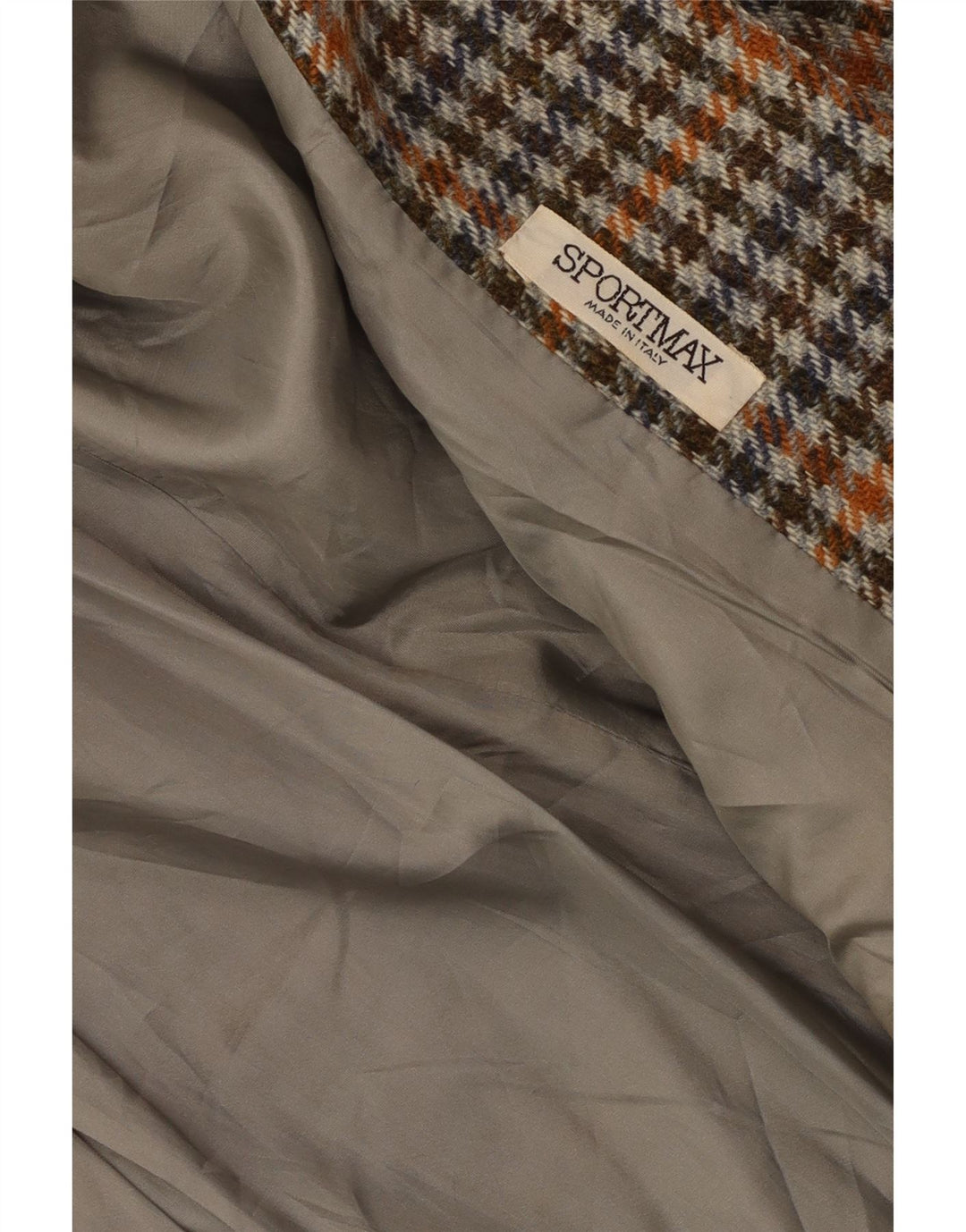 Jaqueta Blazer Feminina Sportmax com 2 Botões Reino Unido 12 Médio Marrom Houndstooth