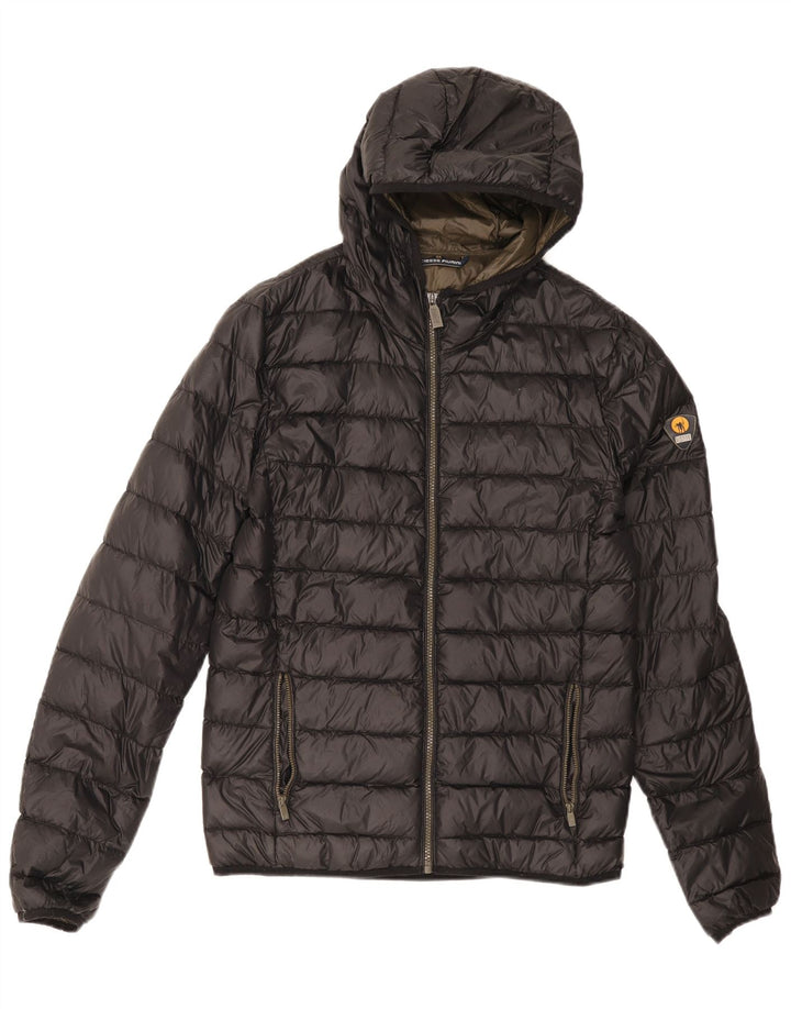 Jaqueta masculina acolchoada com capuz Ciesse Piumini UK 36 pequena preta