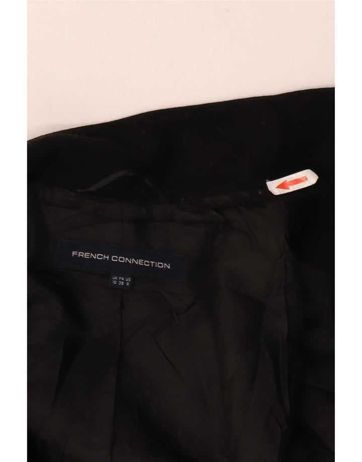 Jaqueta blazer feminina French Connection com peito duplo Reino Unido 10 pequena preta