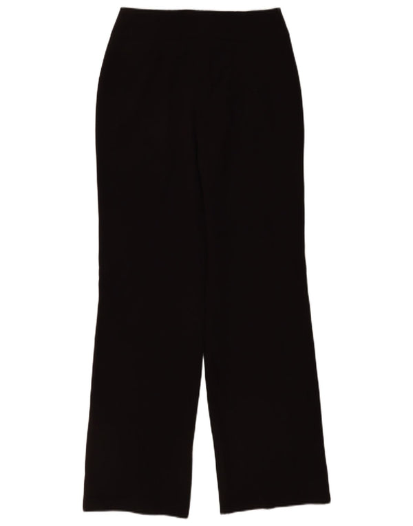 Lipsy Calça feminina casual folgada UK 8 pequena W24 L30 poliéster marrom