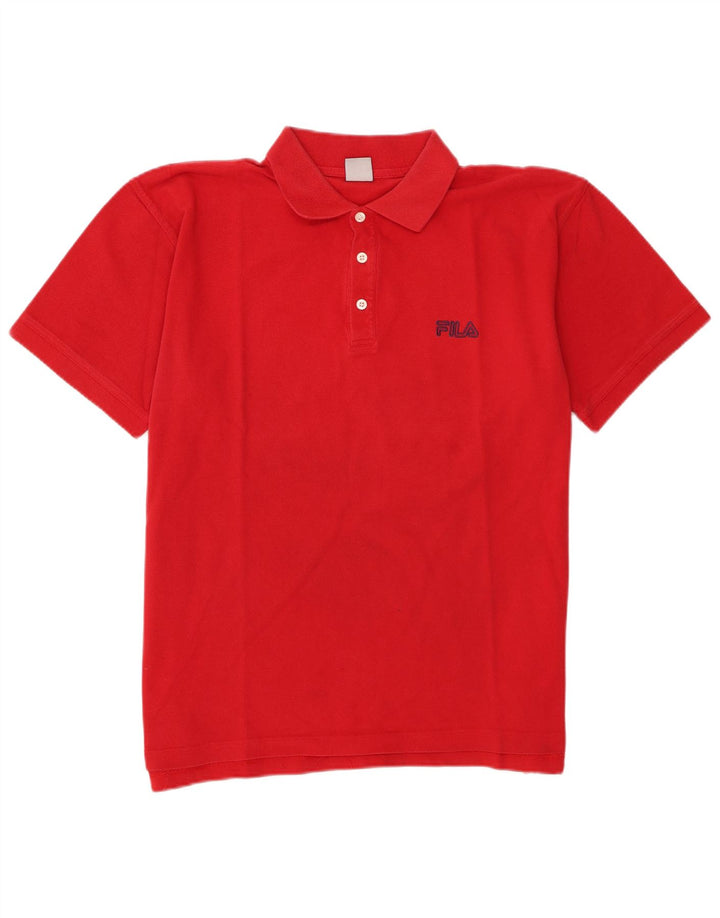 Camisa polo masculina Fila XL algodão vermelho
