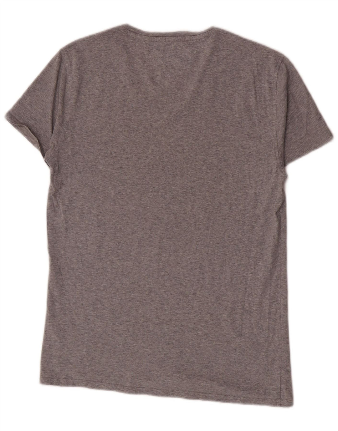 Camiseta masculina Tommy Hilfiger top pequeno algodão cinza