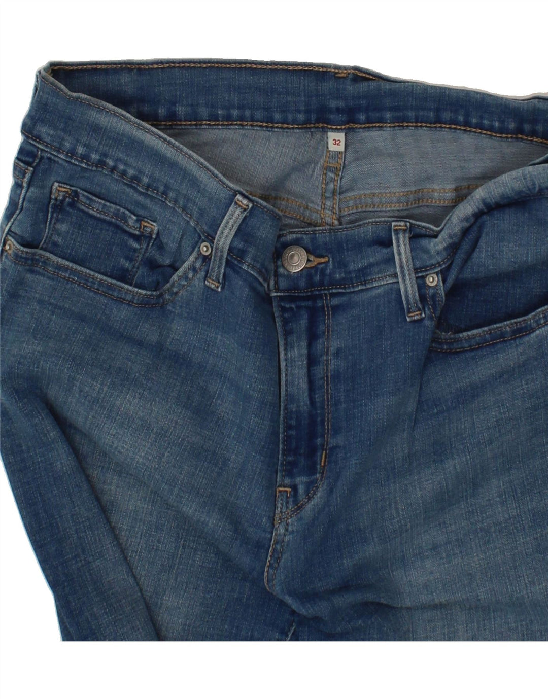 LEVI'S Womens Denim Shorts W32 Large  Blue Cotton Vintage Levi's and Second-Hand Levi's from Messina Hembry 