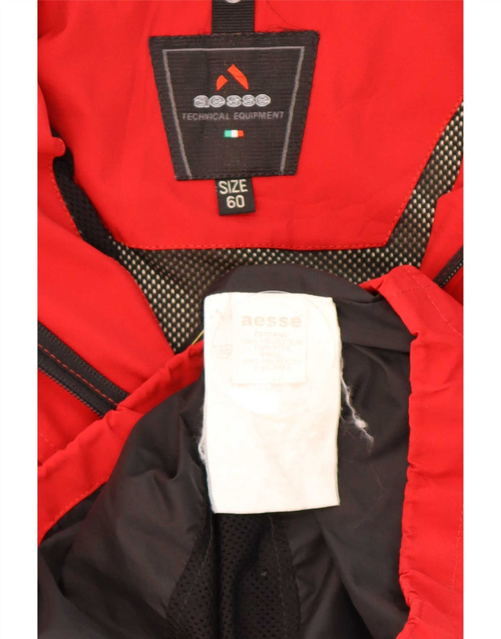 Jaqueta de chuva masculina Aesse com capuz IT 60 5XL vermelha
