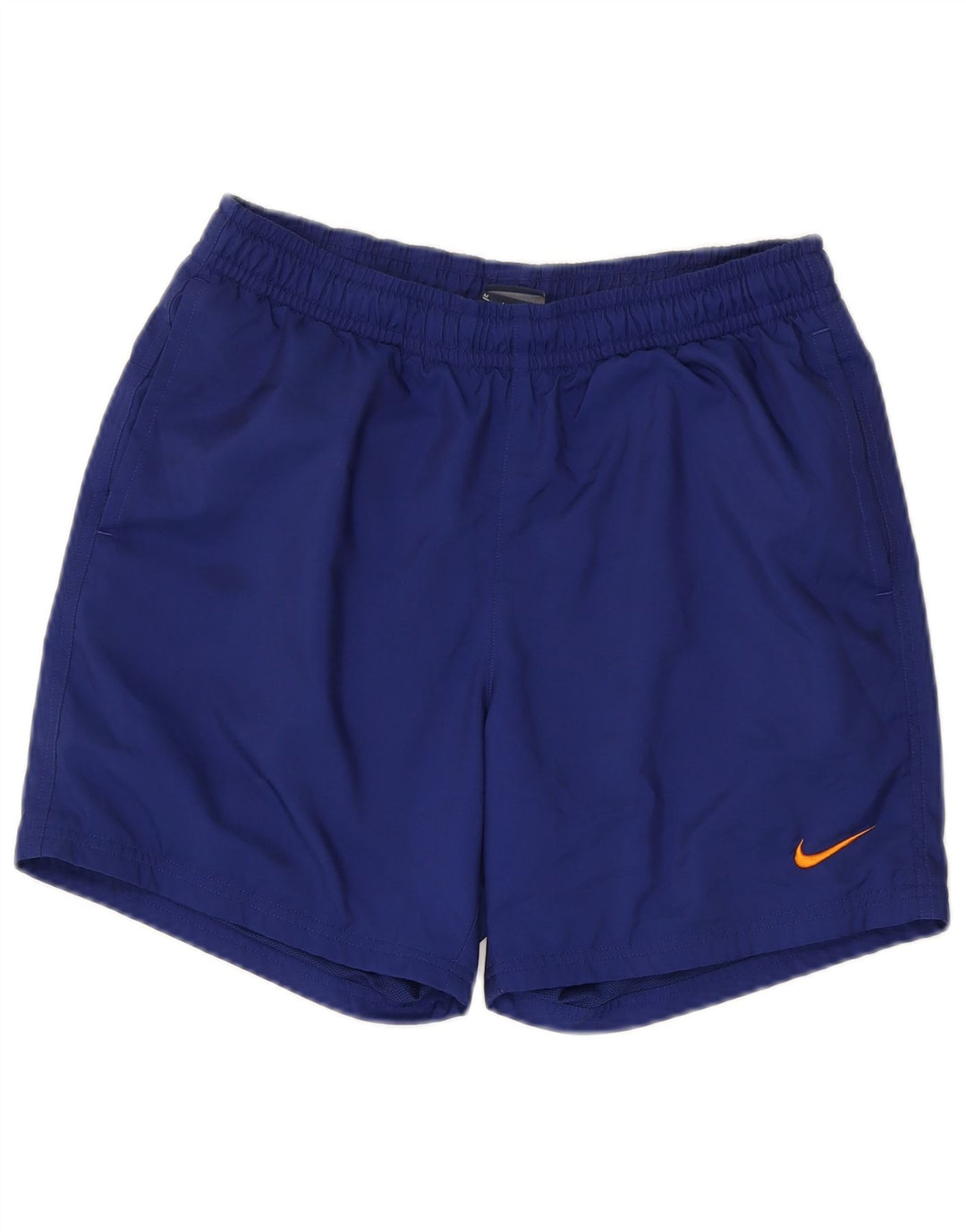 Shorts esportivos masculinos Nike médio azul marinho poliéster