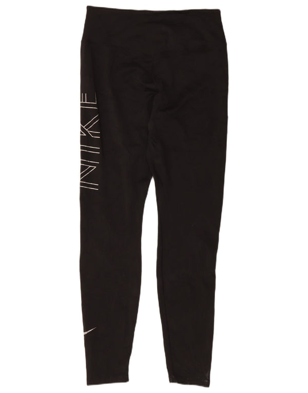 Leggings Nike Dri Fit Graphic Femininas UK 14 Grande Preto