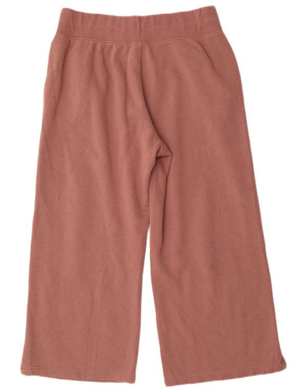 Calça de treino feminina NIKE com perna larga UK 18 XL rosa algodão