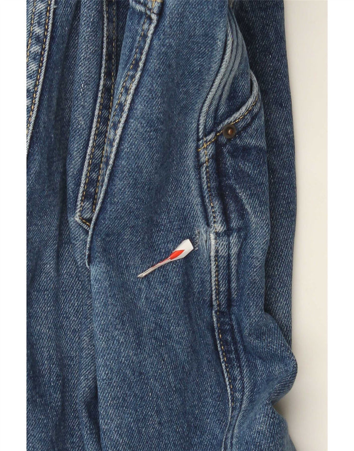Jeans feminino Massimo Dutti com perna larga EU 40 médio W30 L30 azul algodão