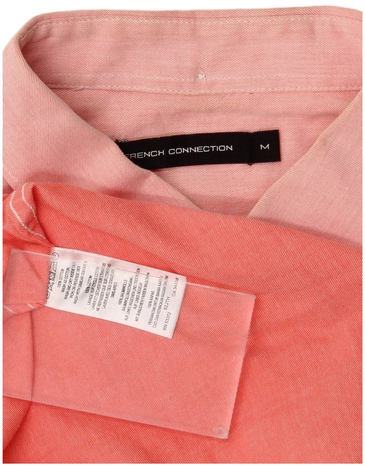 Camisa masculina French Connection algodão rosa médio