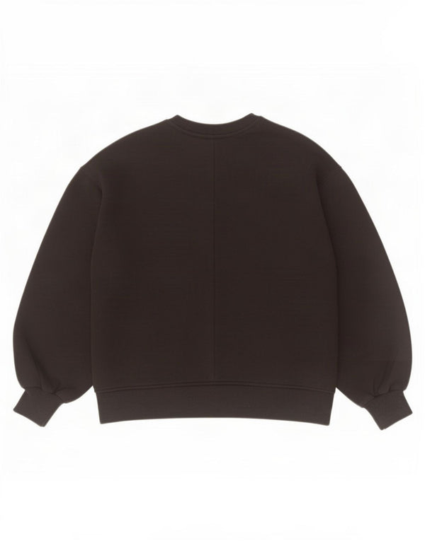 Zara Girls Loose Fit Gráfico Moletom Jumper 11-12 Anos Coração Preto