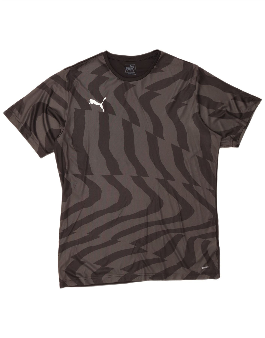 Camiseta masculina PUMA Top XL poliéster listrado preto