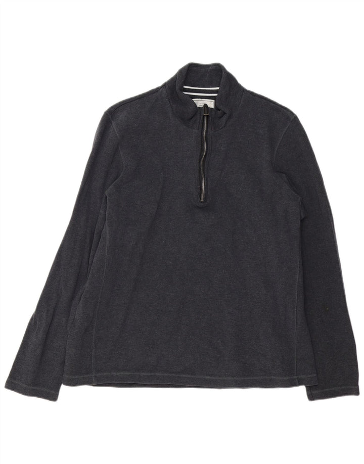 Suéter masculino JACK & JONES com zíper e gola XL algodão cinza