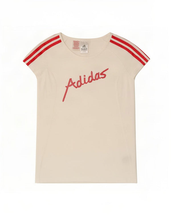 Camiseta Adidas Meninas Graphic 15-16 Anos Algodão Branco