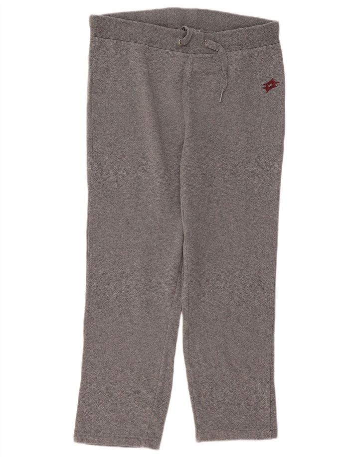 Calça de treino feminina Lotto UK 14 grande cinza