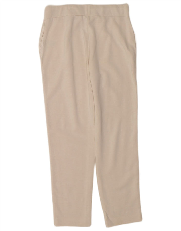Calça feminina reta casual Ted Baker tamanho 2 pequeno W32 L30 branco