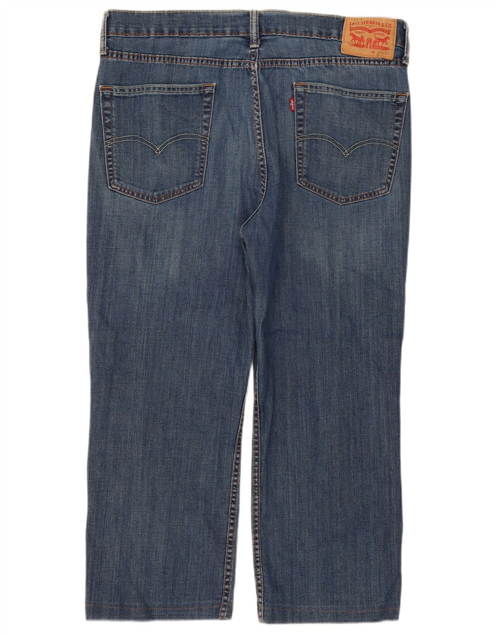 Calça Jeans Capri Feminina Levi's W36 L23 Azul Algodão