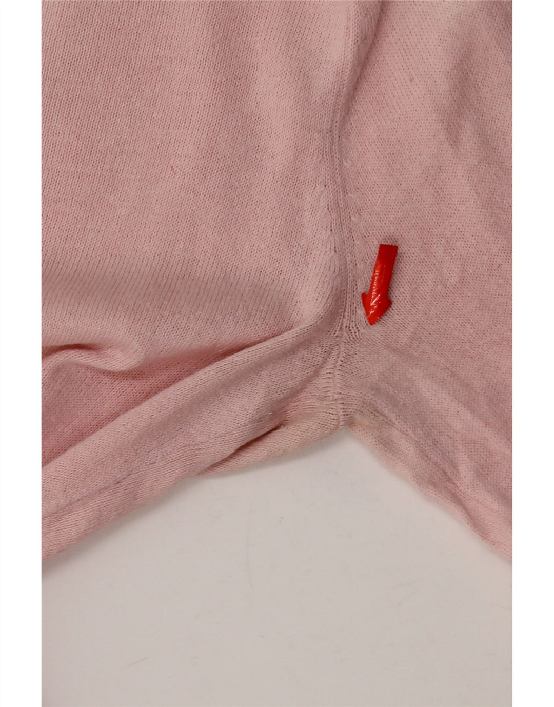 Suéter feminino Tommy Hilfiger com decote em V UK 12 rosa médio