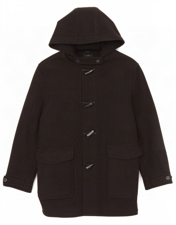 Casaco masculino com capuz Butler & Webb Reino Unido 42 XL lã marrom