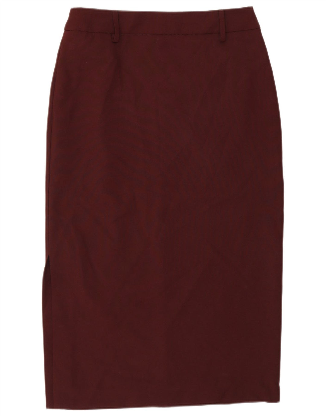 Saia Midi Feminina Benetton IT 44 Médio W28 Poliéster Borgonha