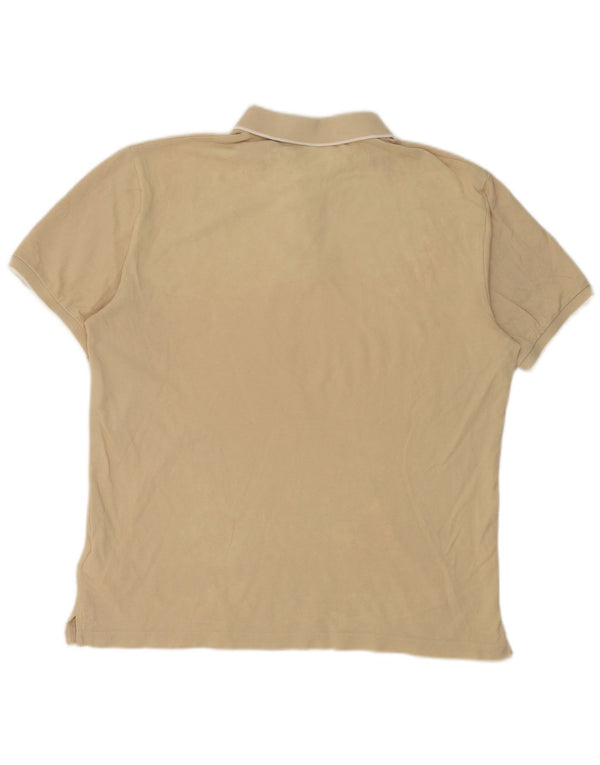 GANT Mens Polo Shirt Large Beige Cotton