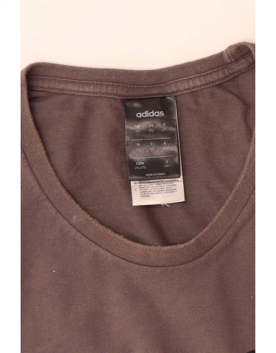Adidas Camiseta Masculina Graphic Top 2XL Algodão Cinza