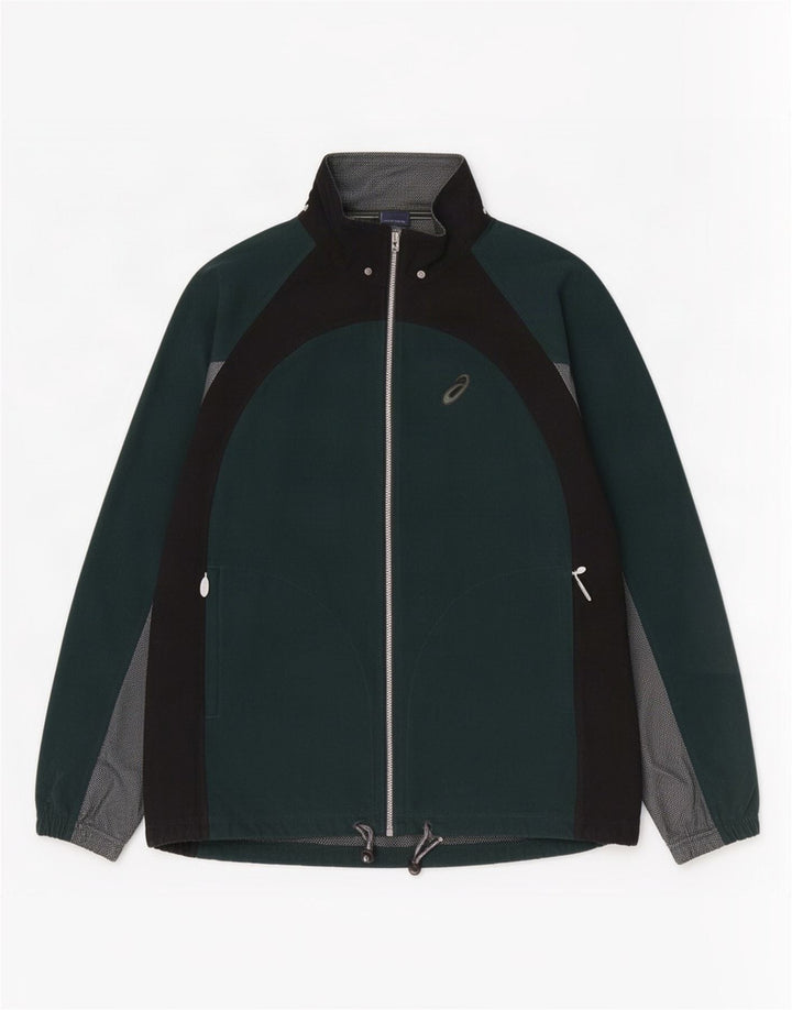 Jaqueta Asics Masculina Treino Top 2XL Verde Colorblock