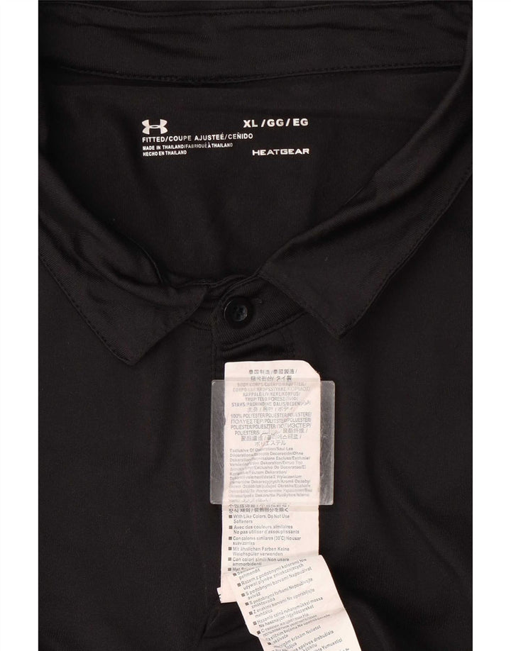 Camisa polo masculina Under Armour Heat Gear XL poliéster preto