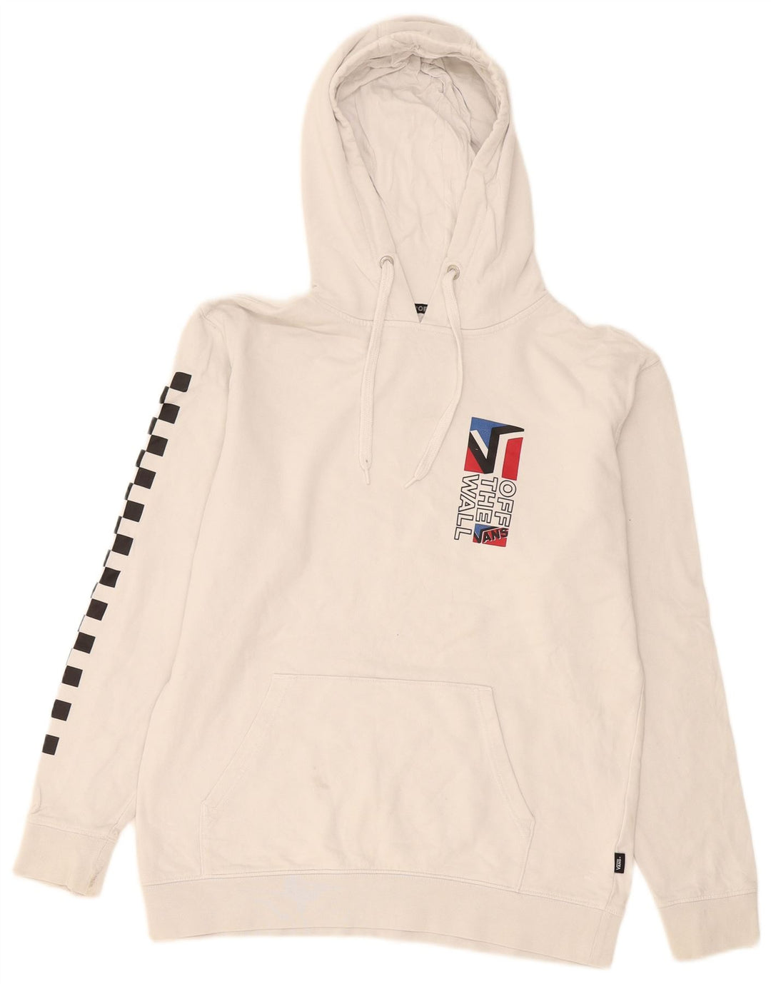 Vans Mens Graphic Hoodie Jumper Médio Branco