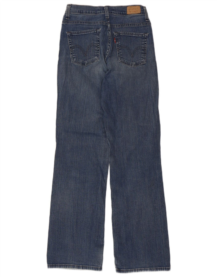 Calça jeans feminina Levi's 512 Perfectly Slimming Bootcut W26 L30 azul algodão