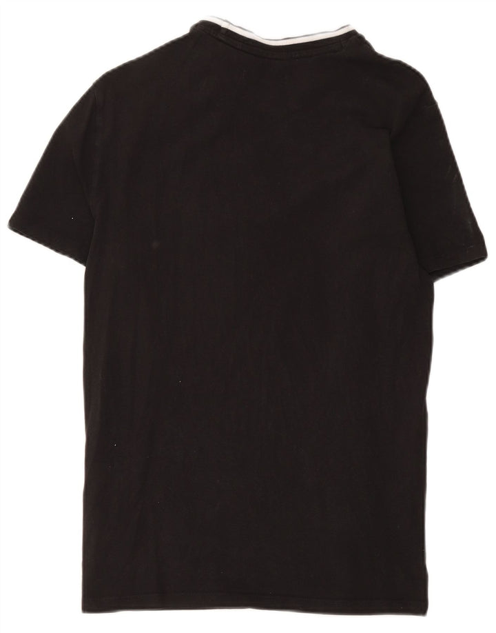 Calvin Klein Camiseta masculina top pequeno algodão preto