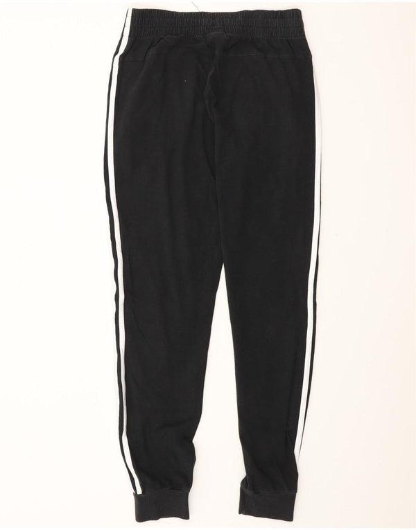 ADIDAS Womens Tracksuit Pants Joggers UK 8/10 Pequeno Algodão Preto