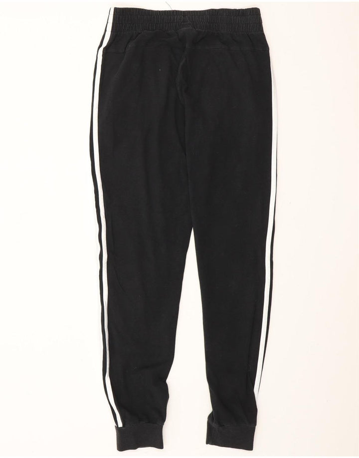 ADIDAS Womens Tracksuit Pants Joggers UK 8/10 Pequeno Algodão Preto
