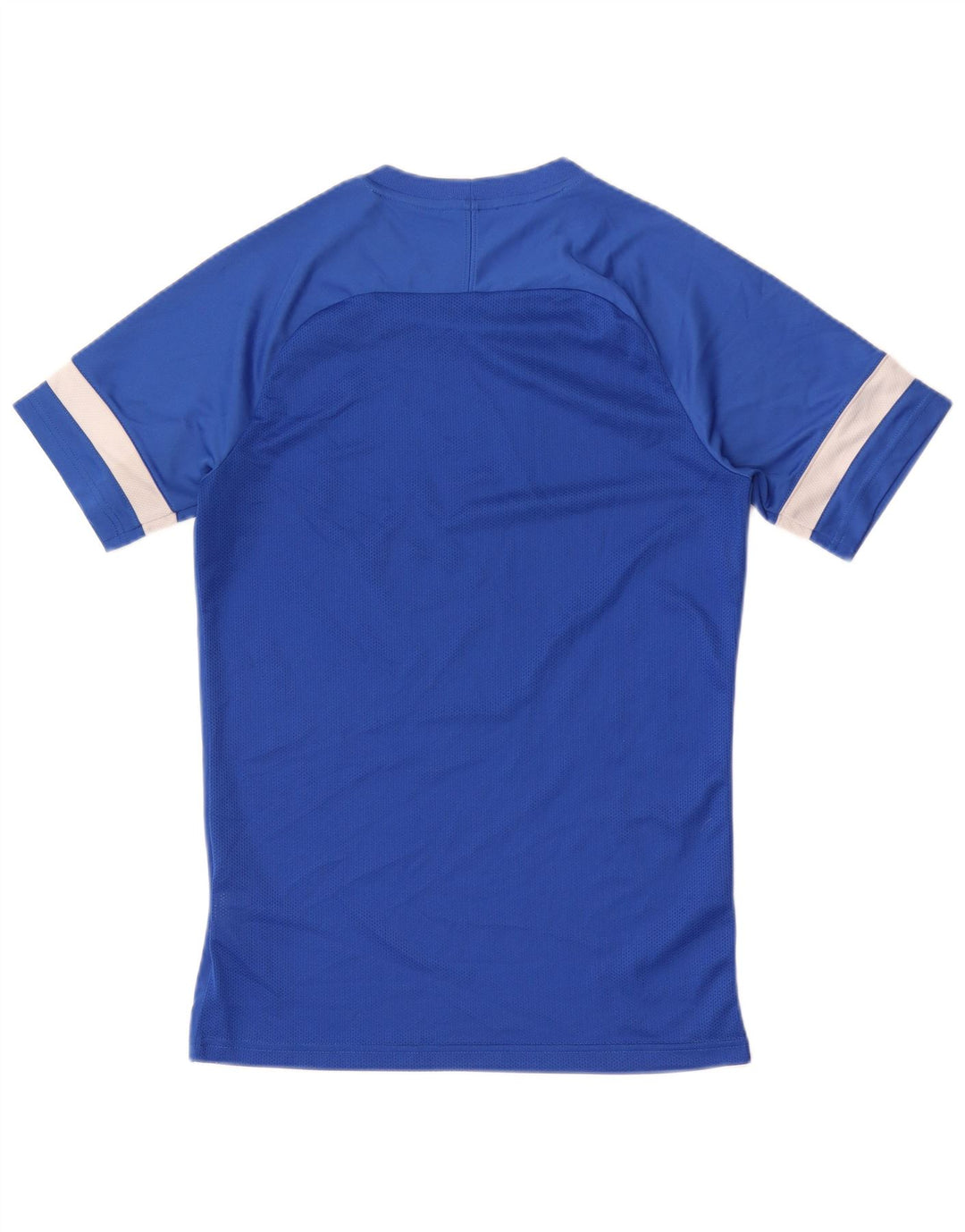 Camiseta masculina NIKE Dri Fit Top pequeno azul colorblock poliéster