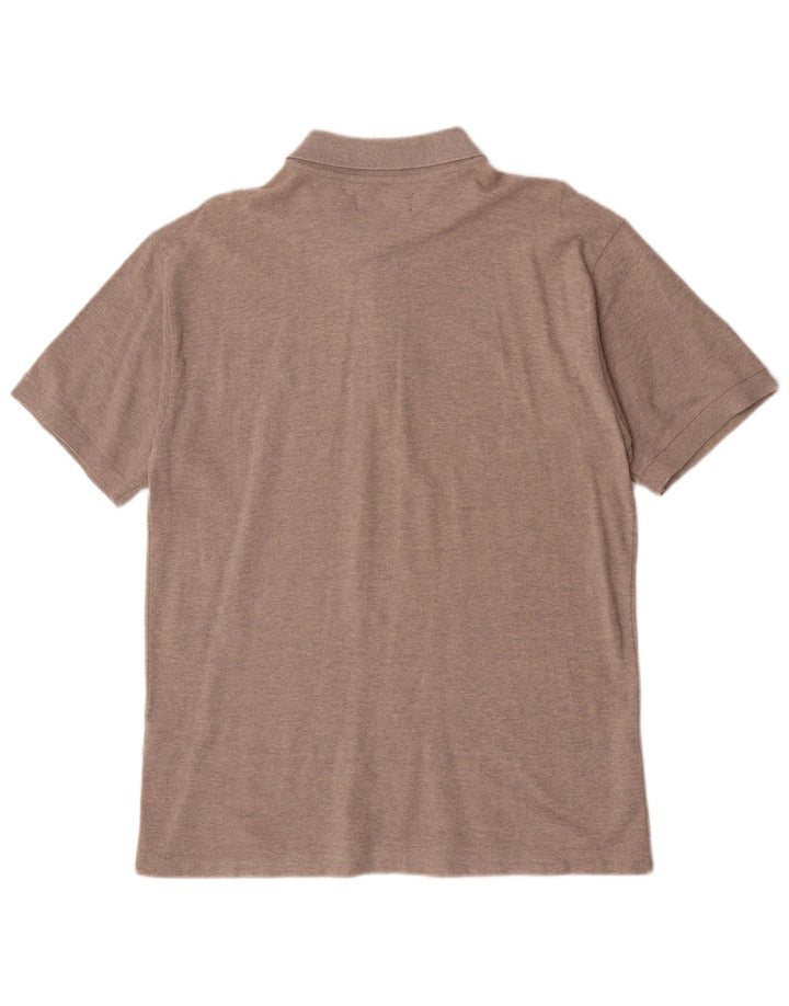 Camisa polo masculina Marlboro Classics algodão bege médio