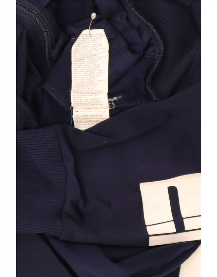 Jaqueta masculina Puma Graphic Tracksuit Top grande poliéster azul marinho