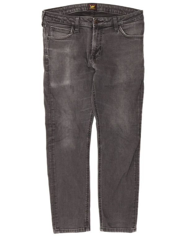 Calça jeans skinny feminina Lee W33 L27 algodão cinza
