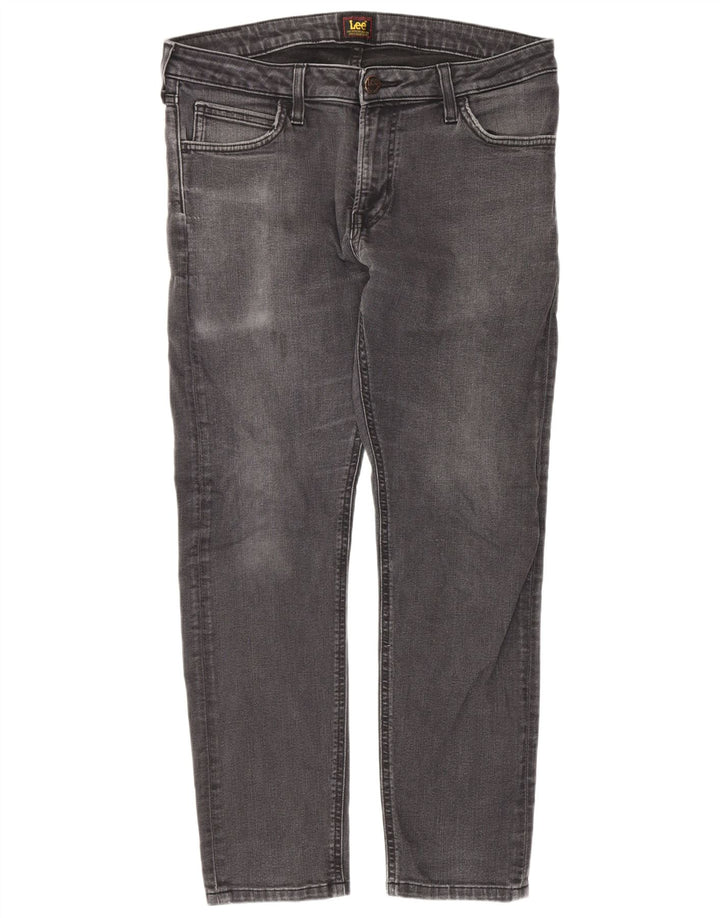 Calça jeans skinny feminina Lee W33 L27 algodão cinza
