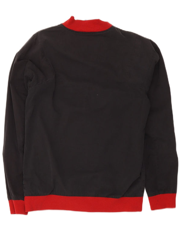 Adidas Mens Treino Top Jaqueta Pequena Cinza Colorblock Poliéster