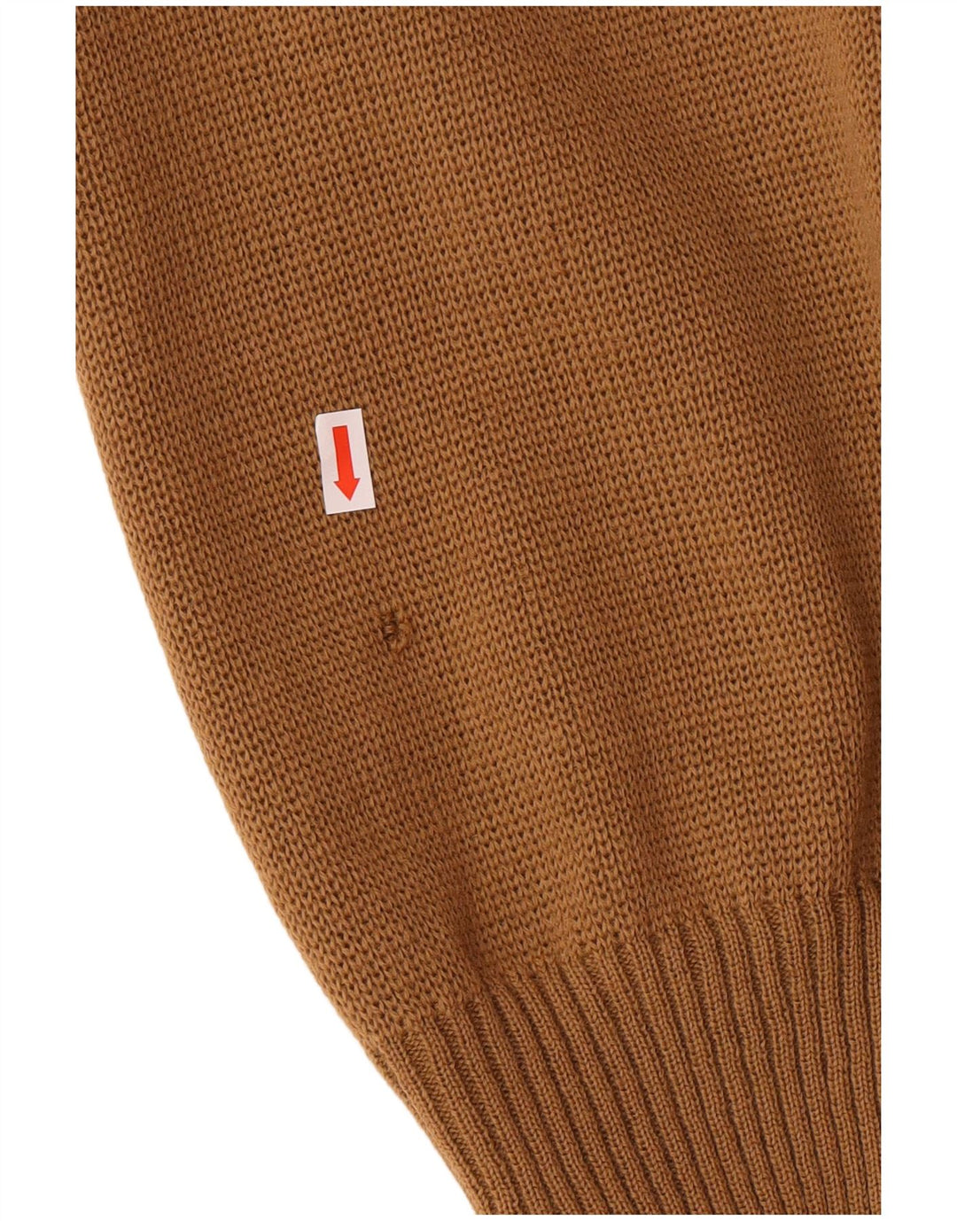 Suéter cardigã masculino VINTAGE IT 54 XL lã marrom